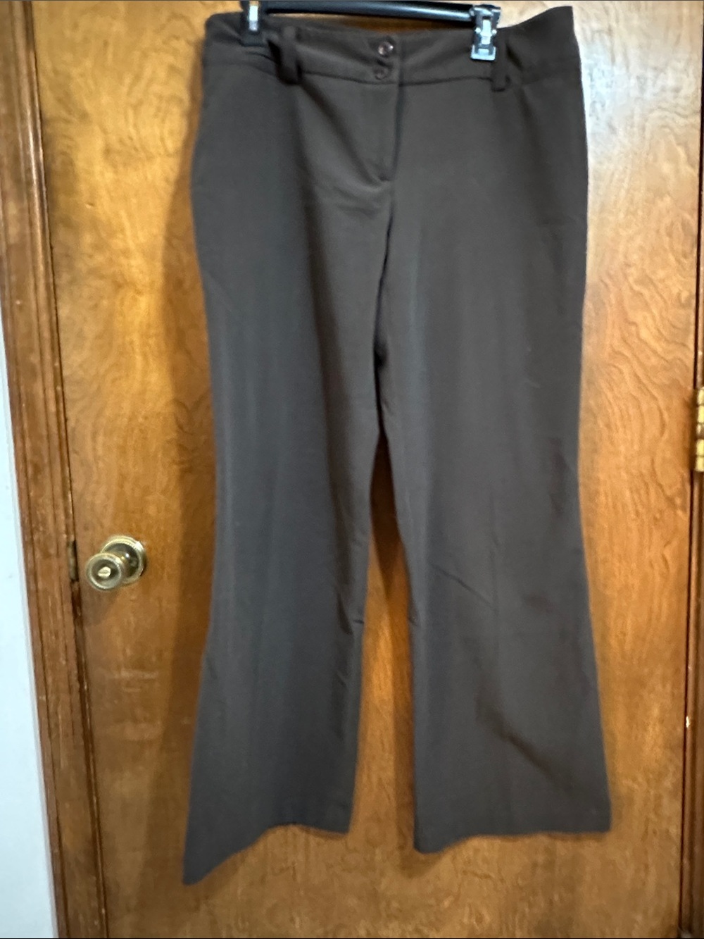 Women's Brown Boot-Cut Dress Pants